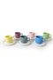 Hermia Juego de tazas de té de 12 piezas Multicolor